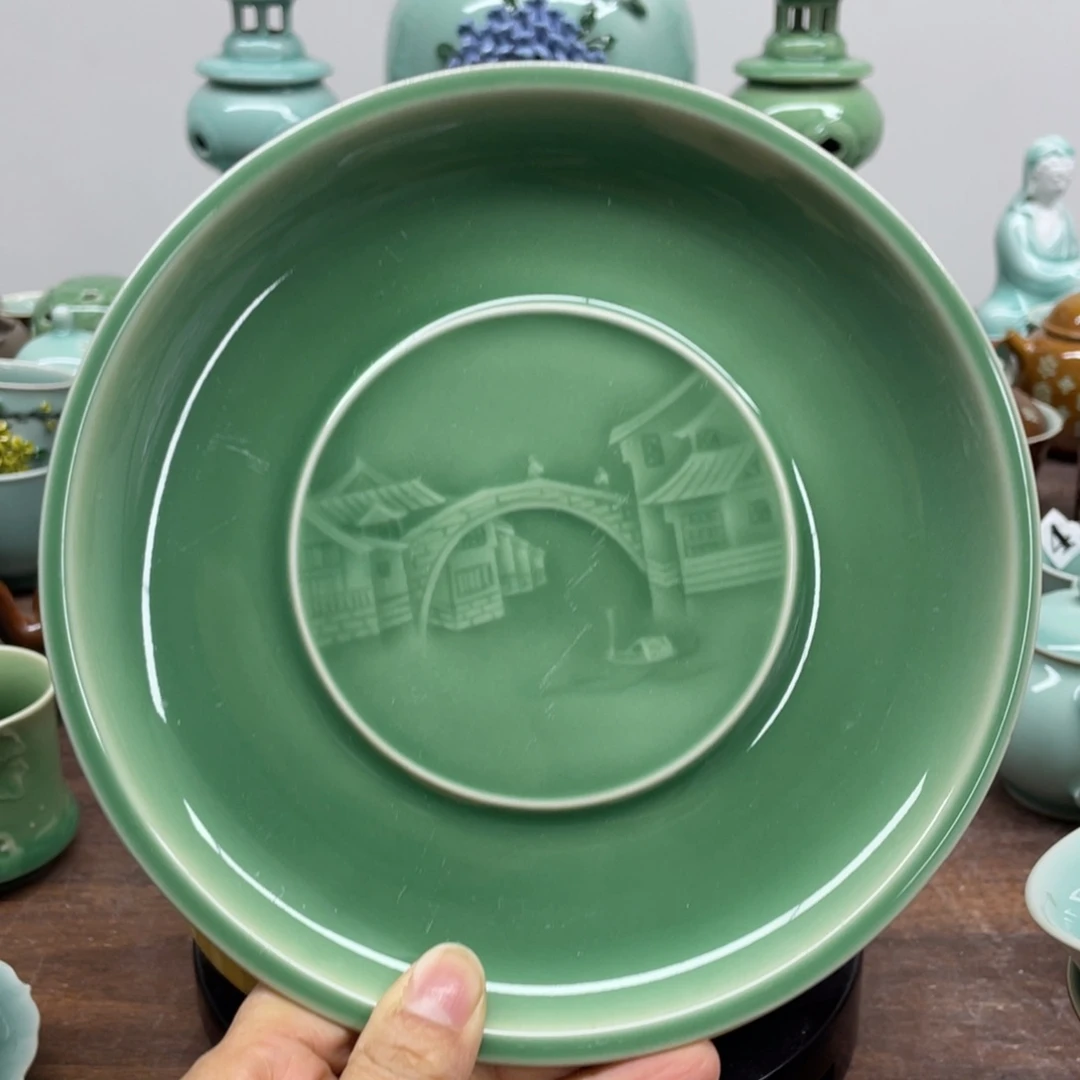 微瑕特价青瓷18厘米青瓷