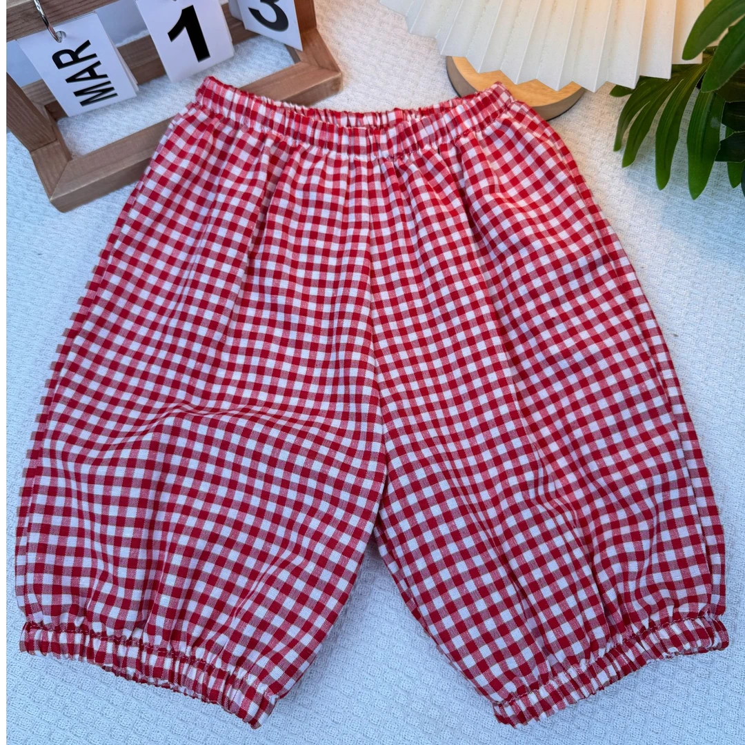 夏季新款儿童短袖短裤五分灯笼裤无袖T恤时尚休闲潮流百搭