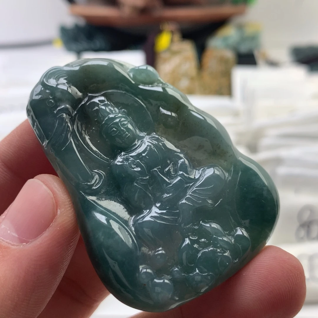 颈饰未镶嵌翡翠普贤