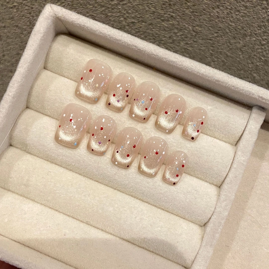 【星沙遗珠】超绝美感|朱红一点碎星河|高端穿戴甲