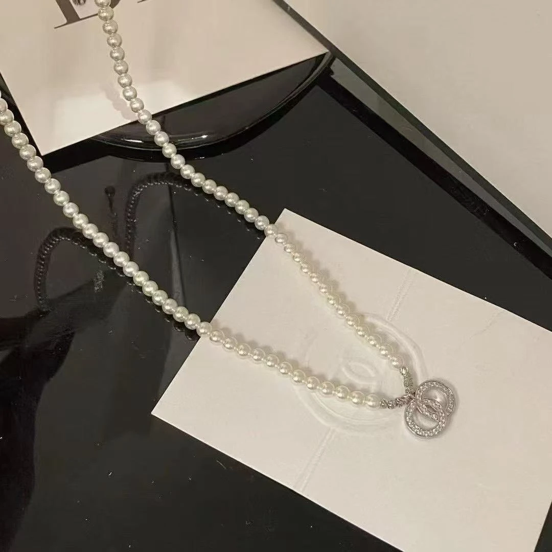 铜合金仿珍珠项链 百搭时尚日韩经典锁骨链