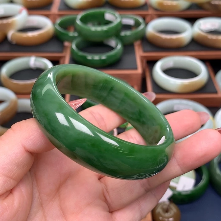 和田玉（碧玉）596061圈口未镶嵌