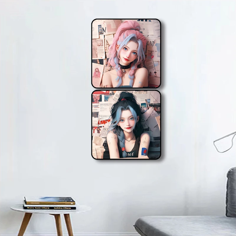 金克斯/动漫装饰画酒店卧室挂画壁画P 30*30*2