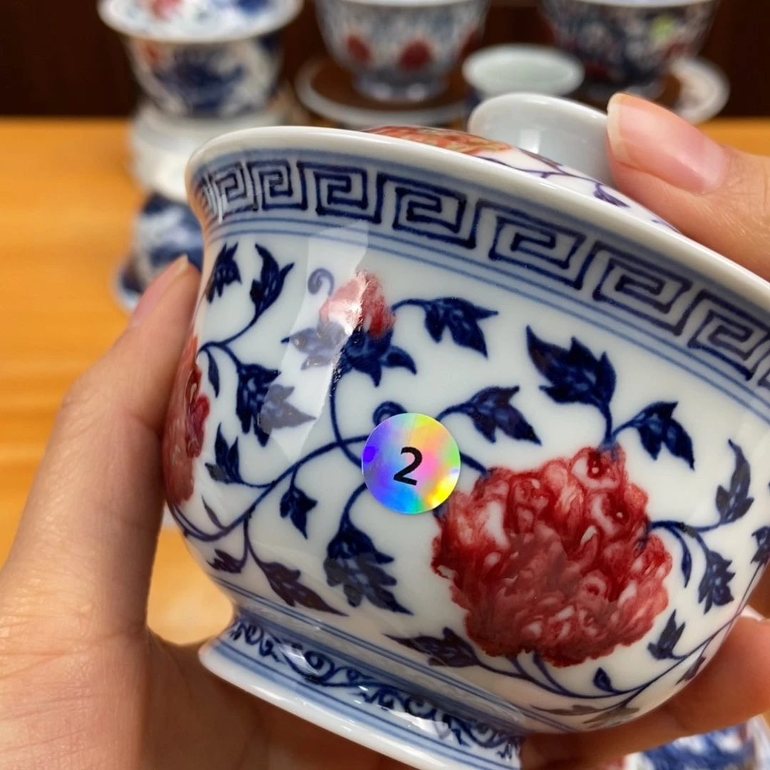 手绘现代茶具非古董