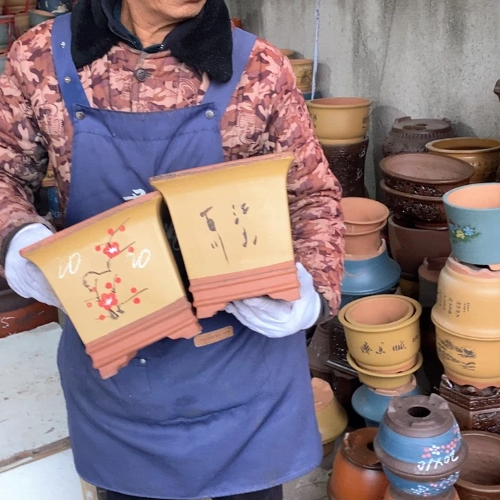 紫砂花盆紫砂花盆