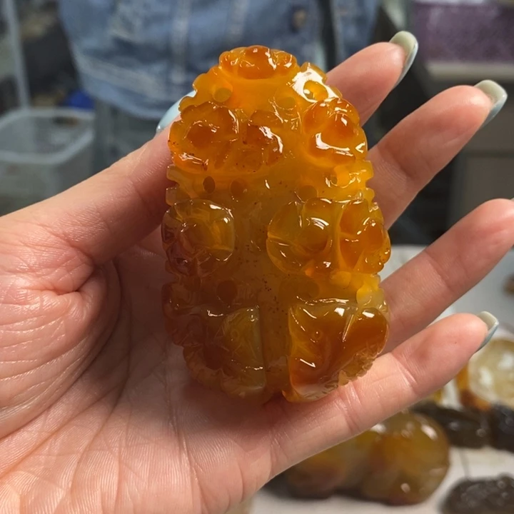 玛瑙/玉髓未镶嵌吊坠(不含链)