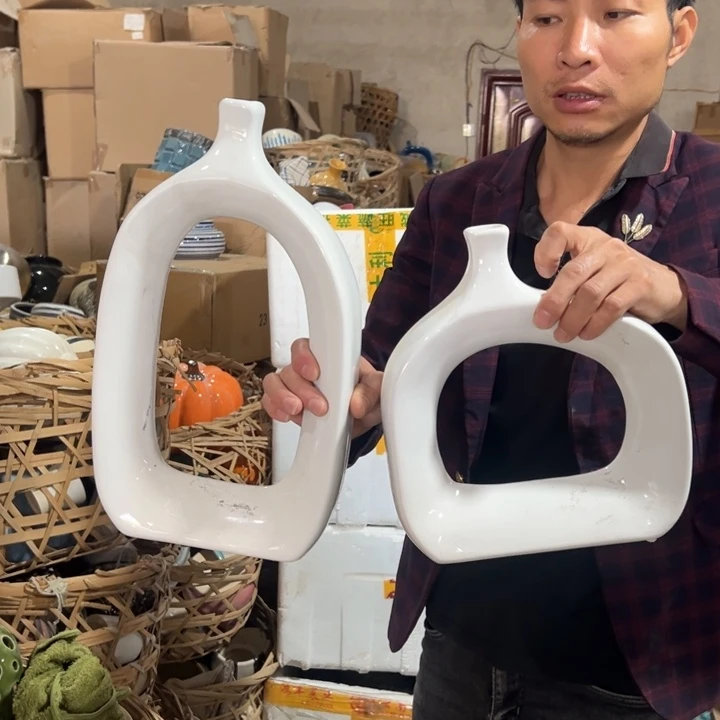 陶瓷花瓶摆件外贸出口（微瑕）划痕