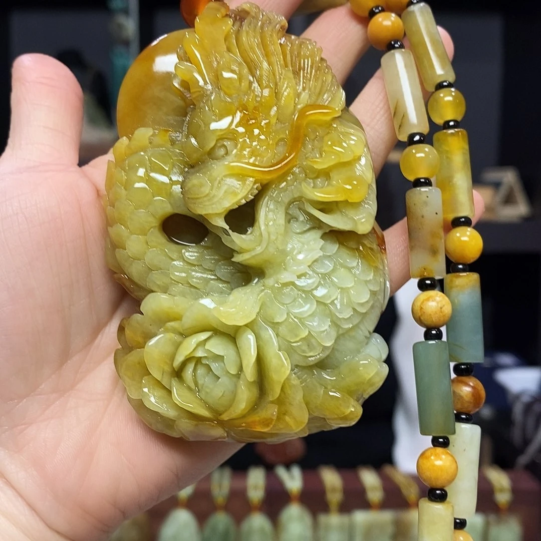 岫玉挂件吊坠手把未镶嵌梦*