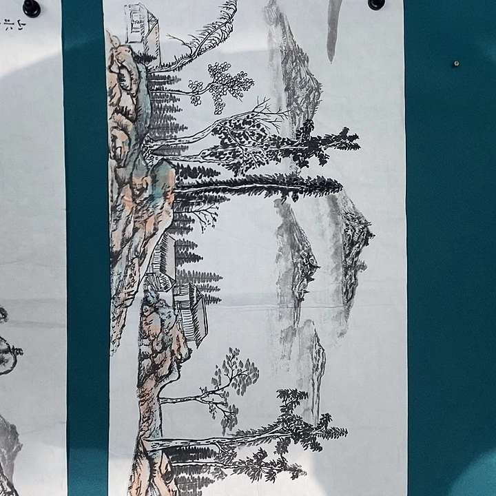 国画四尺四开手绘作品