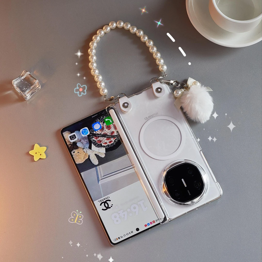 适用华为matex6手机壳新款X5典藏版双中轴全包防摔磁吸透明保护壳