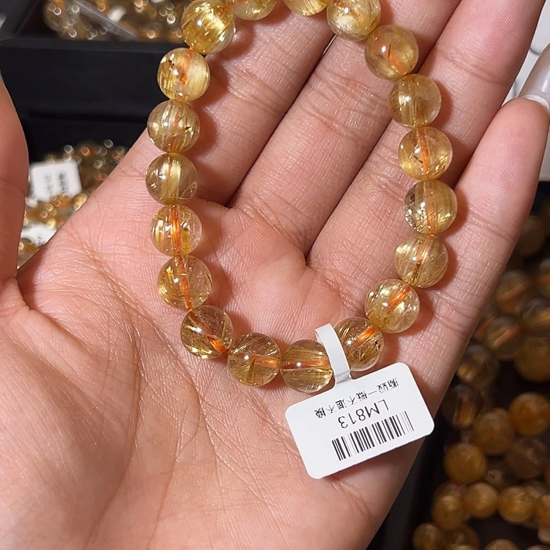 手链发晶未镶嵌天然金发晶813