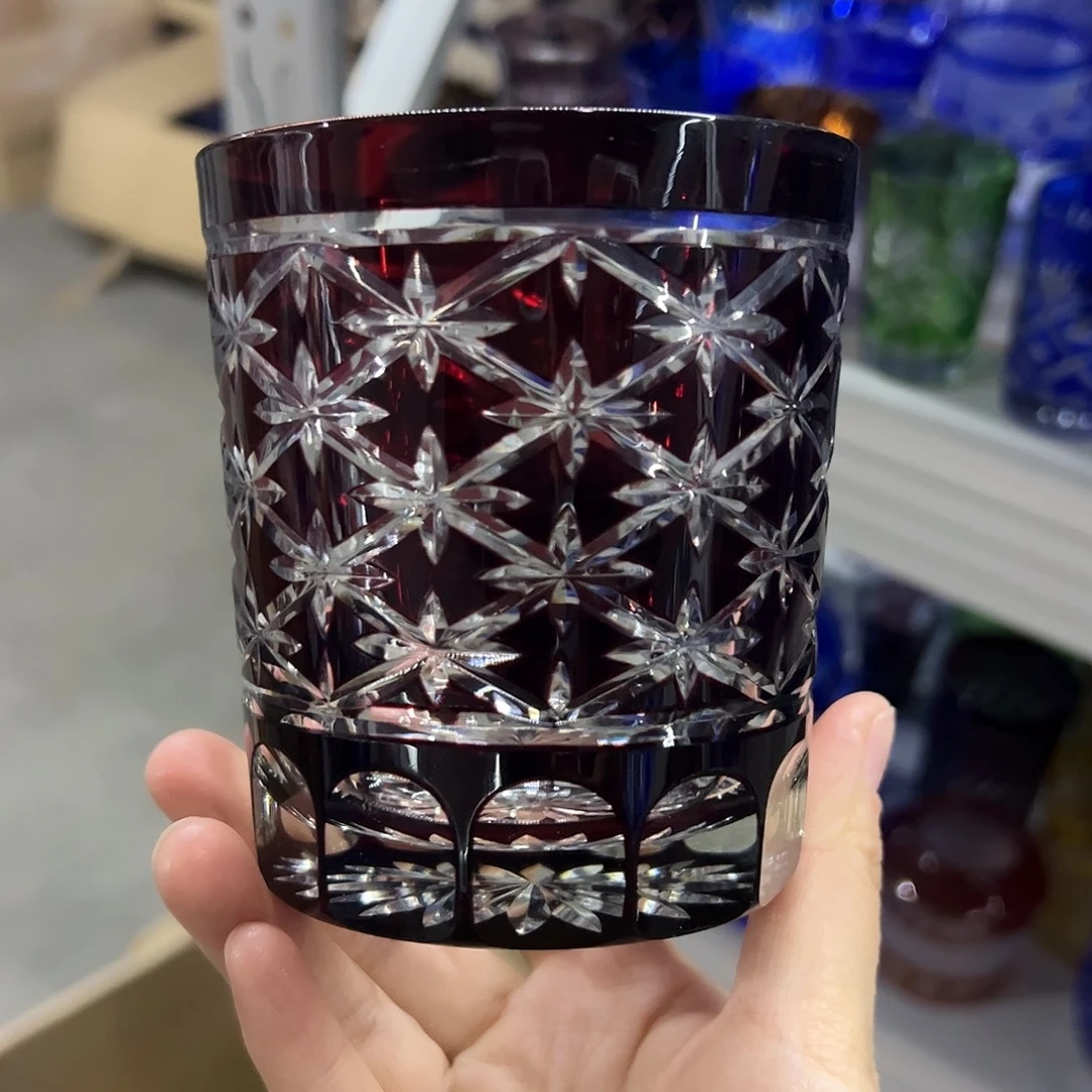 水晶玻璃平底款微瑕一个