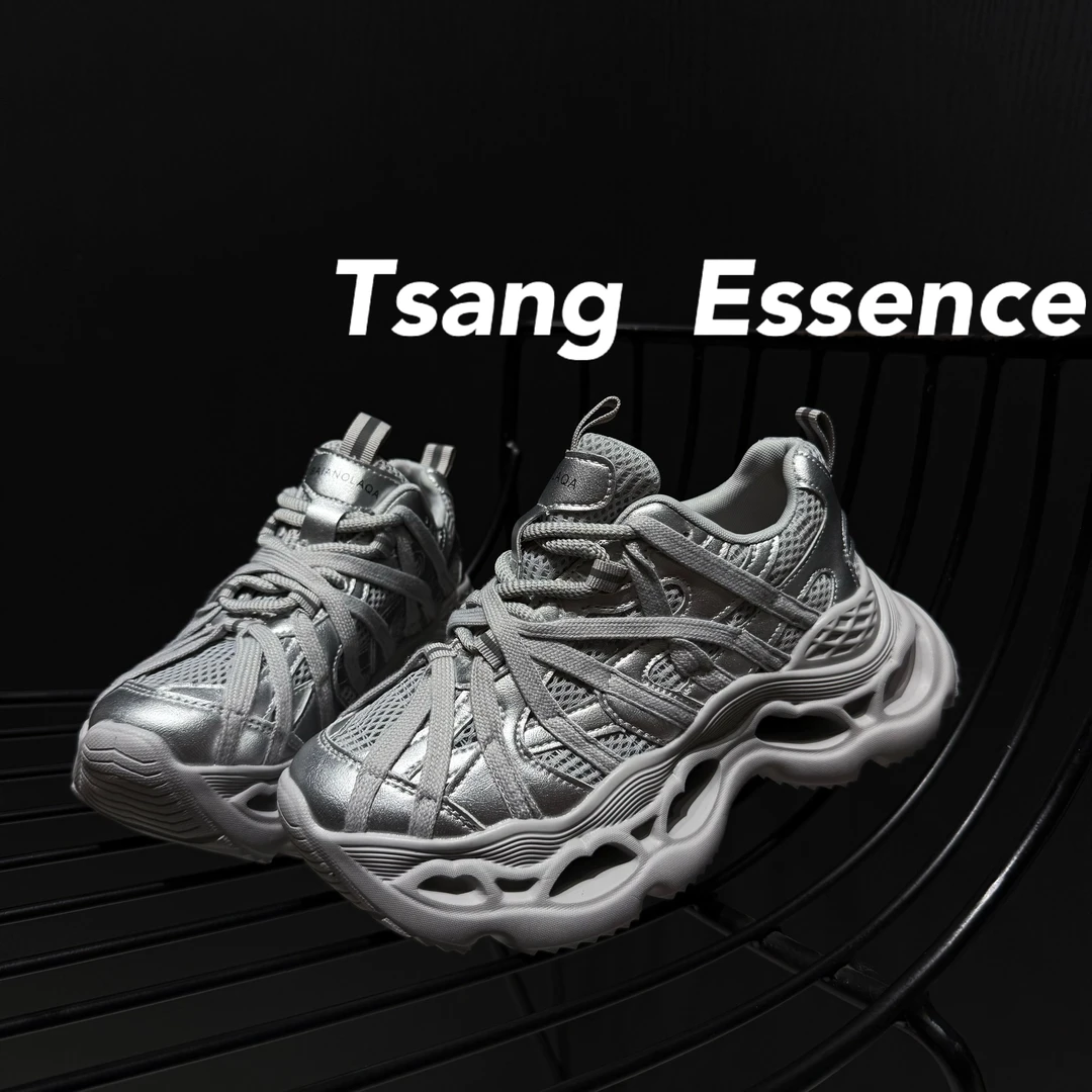 红唇潮牌网面恶魔之眼厚底隐形增高8-10厘米老爹鞋增高鞋20257CM