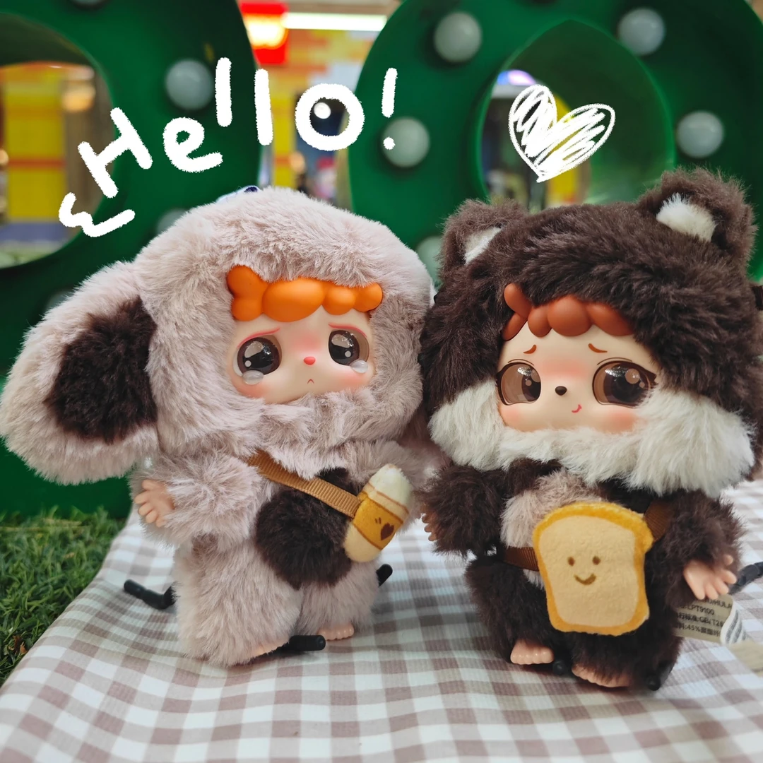 【拆盒】娃三岁baby three全新IP米兔兔和呼啦啦毛绒盲盒挂件潮玩