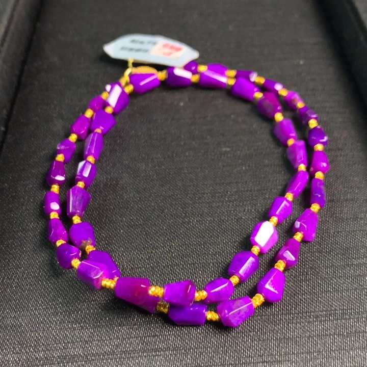 苏纪石（舒俱来）颈饰合金凝胶紫