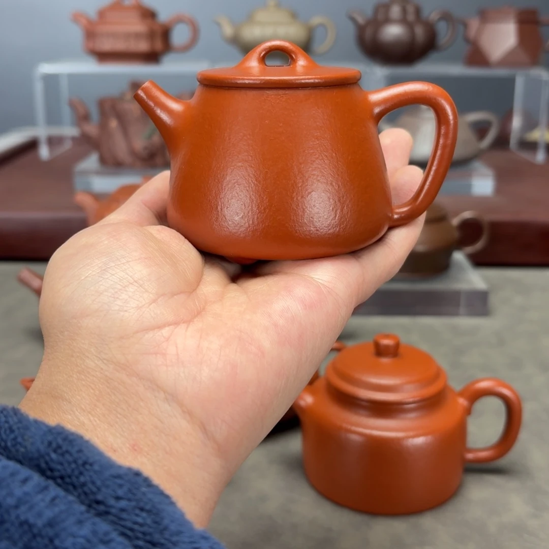 茶壶紫砂高瓢160CC朱泥