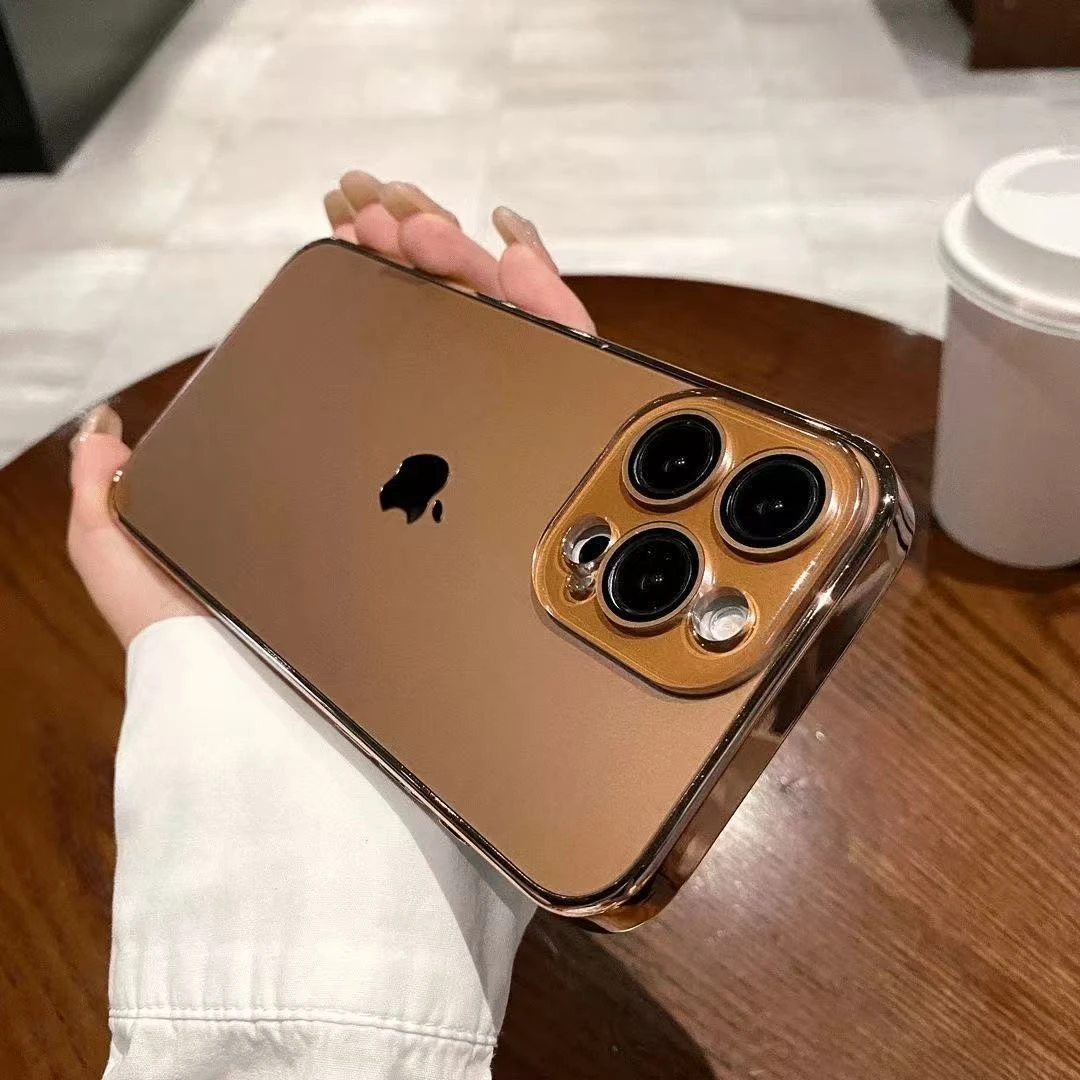 磨砂适用苹果16promax手机壳iPhone15带镜头膜14简约13全包12薄11