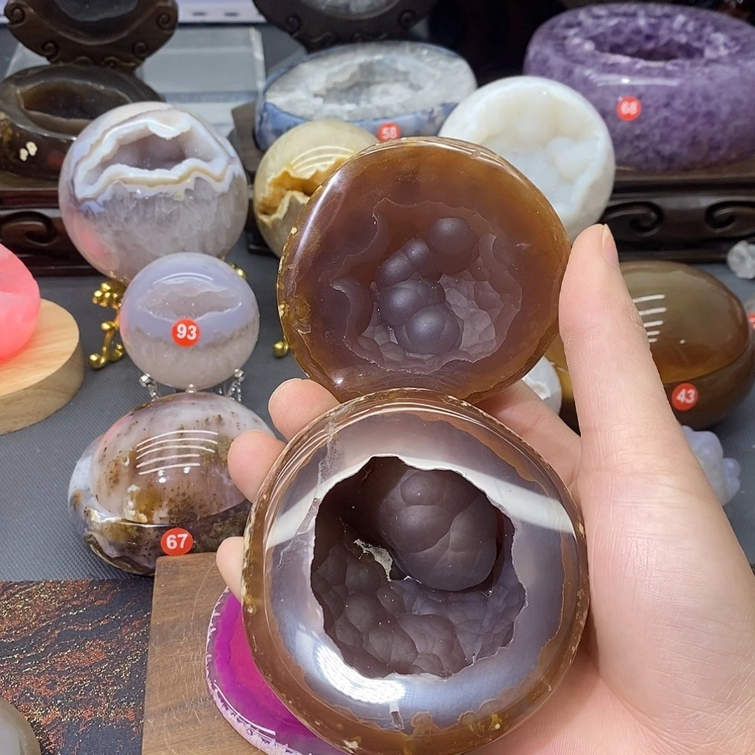 摆件紫晶未镶嵌聚宝盆