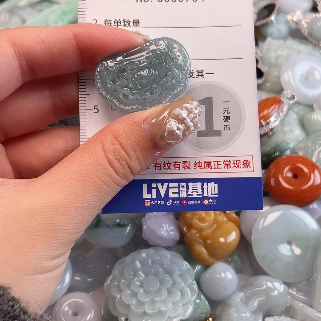 翡翠未镶嵌颈饰704