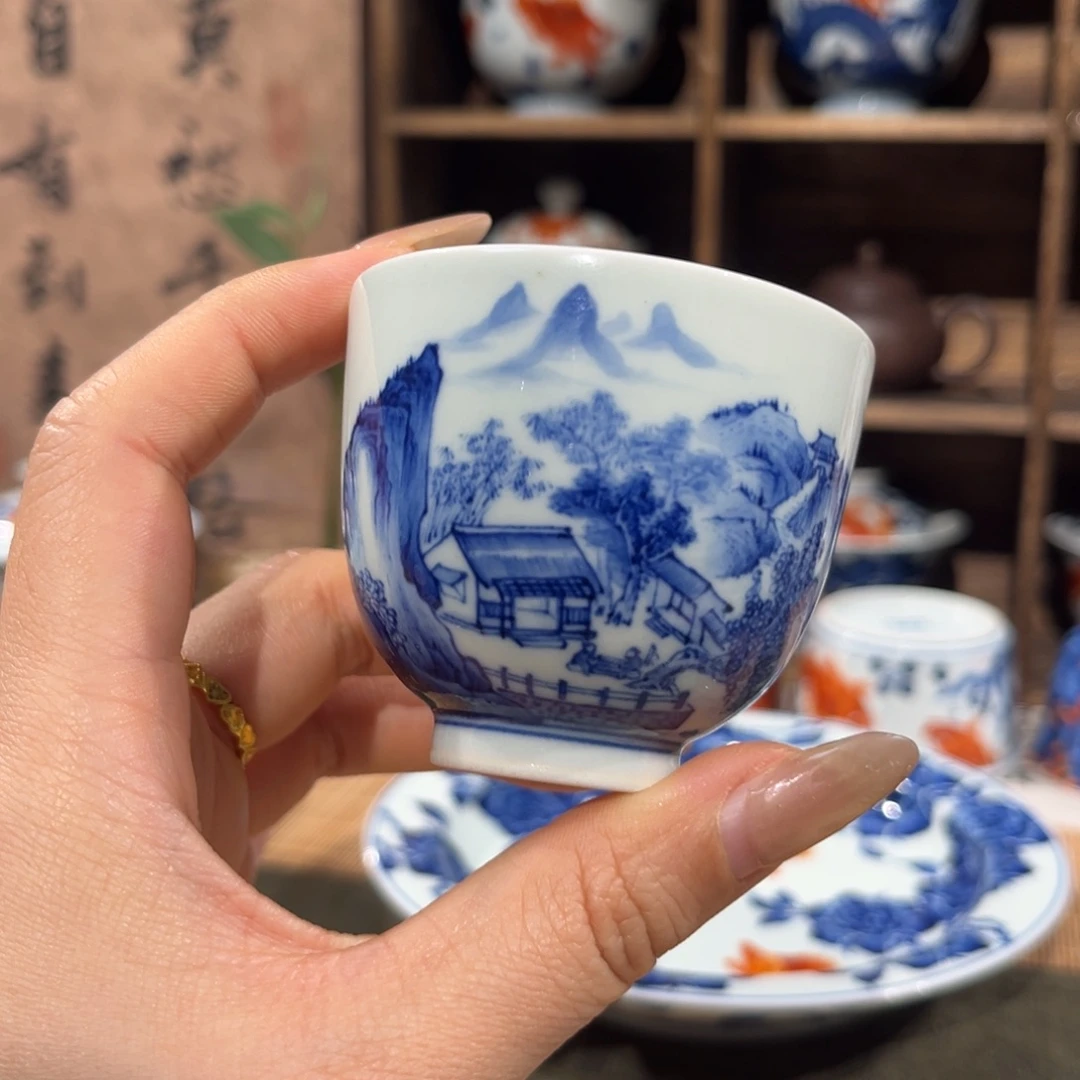 杯子陶柴窑景德镇陶瓷主人杯