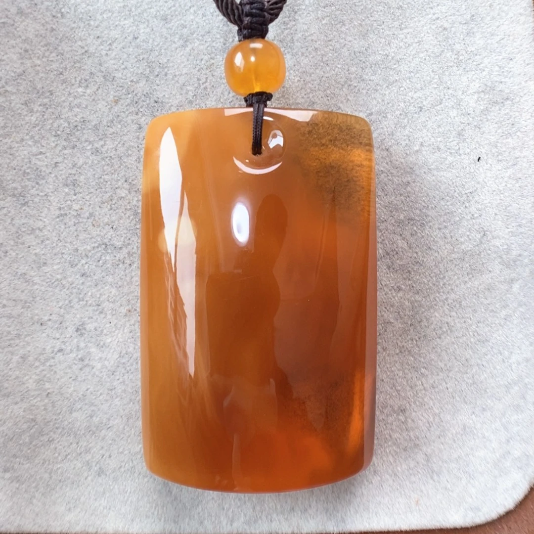 蜜蜡未镶嵌项链吊坠