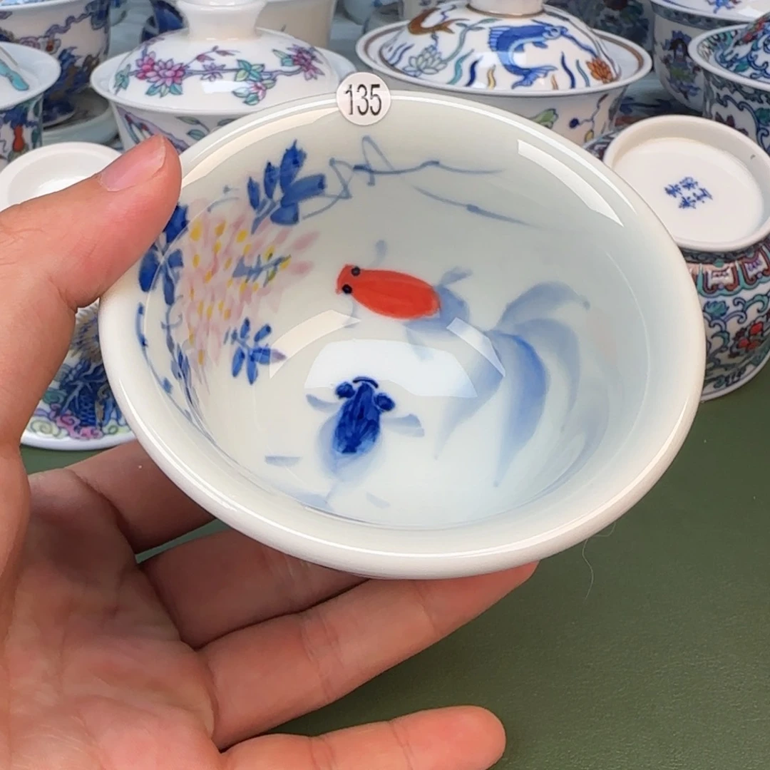 彦祖纯手工手绘茶具135