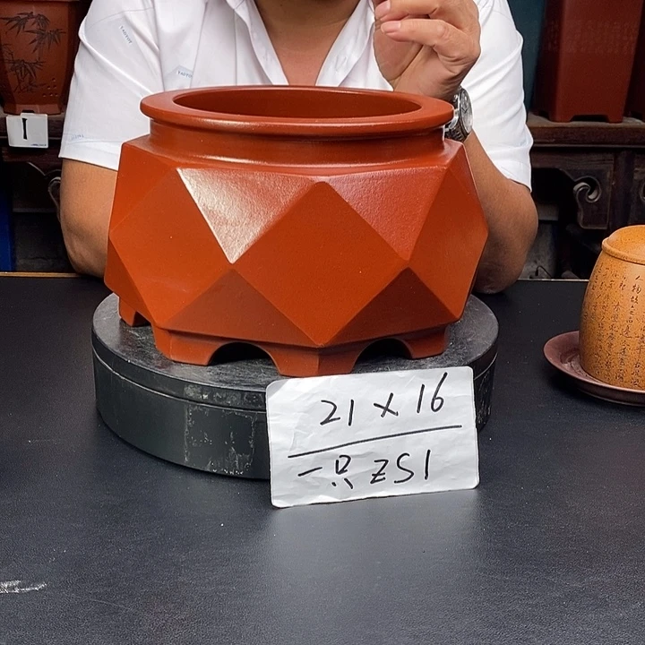 紫砂花盆货号一只ZS1
