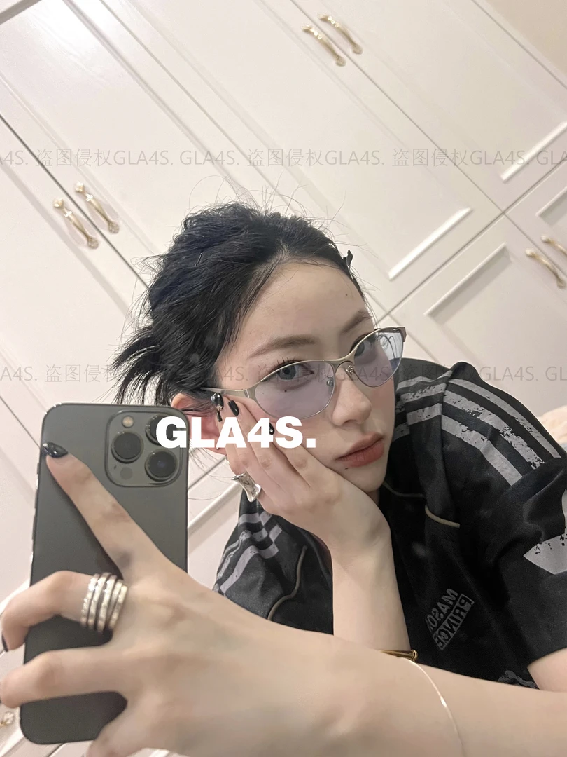 GLA4S复古Y2Kbaby蓝偏光墨镜G9030菱形脸美式经典高级感辣妹