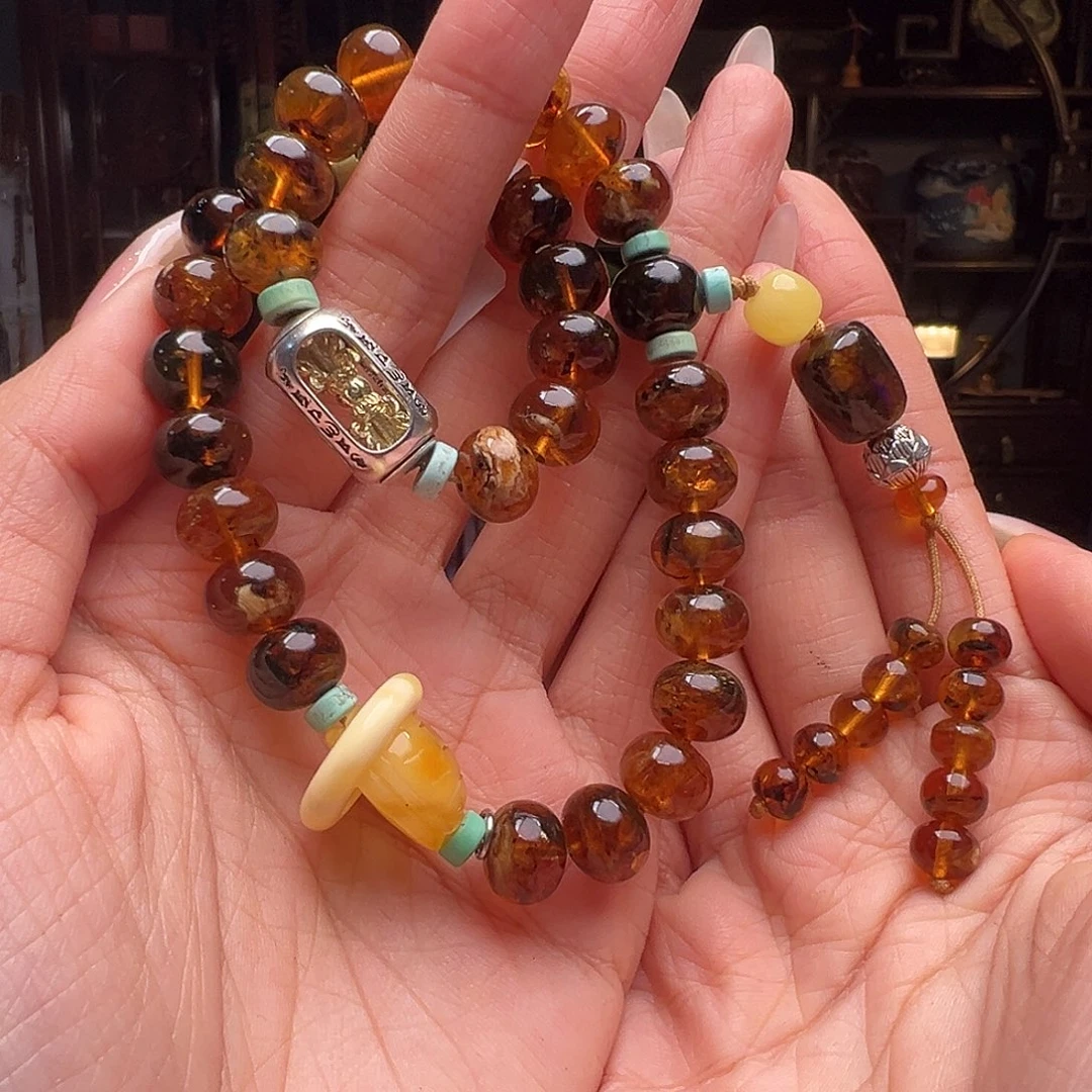 琥珀裸石未镶嵌抚顺琥珀20347-2