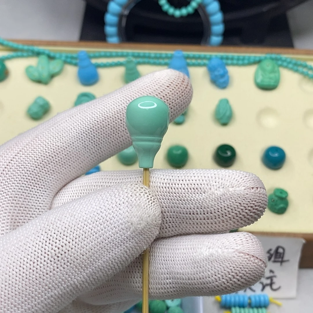 清***川卡14.1mm三通高瓷绿色