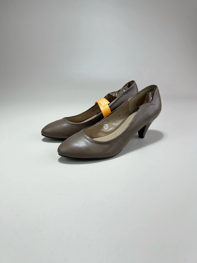 99新 YSL/圣罗兰  ARTEMIS棕色高跟鞋 凉鞋 36码 J15131