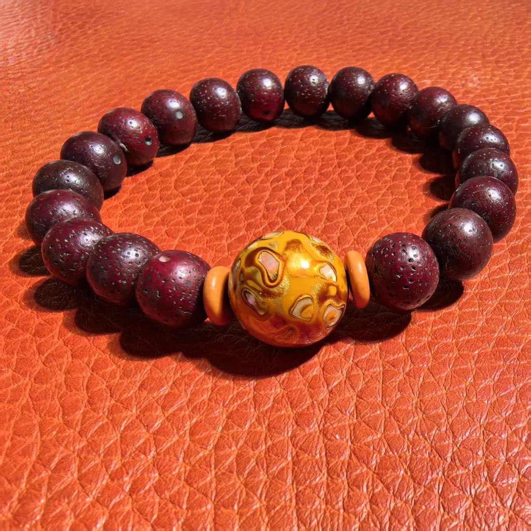 H879 星月菩提加大漆小手串