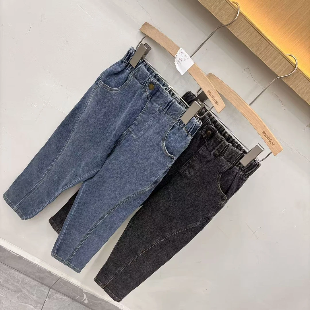 （耳朵铜扣）高温洗水超软高弹力大PP牛仔裤2323024426