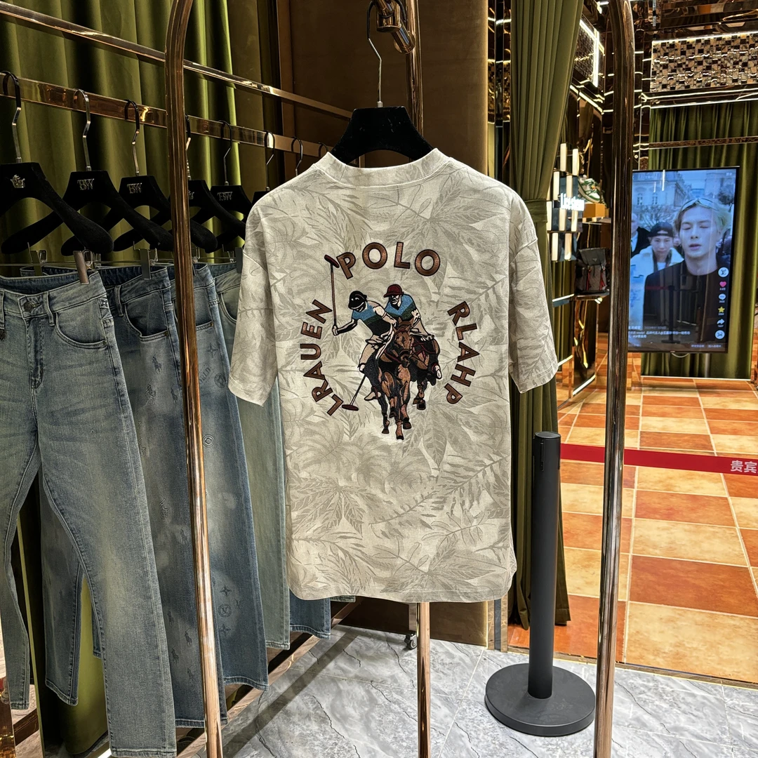 x【爆爆专属】2025夏季时尚潮流百搭英伦风高端刺绣短袖25215