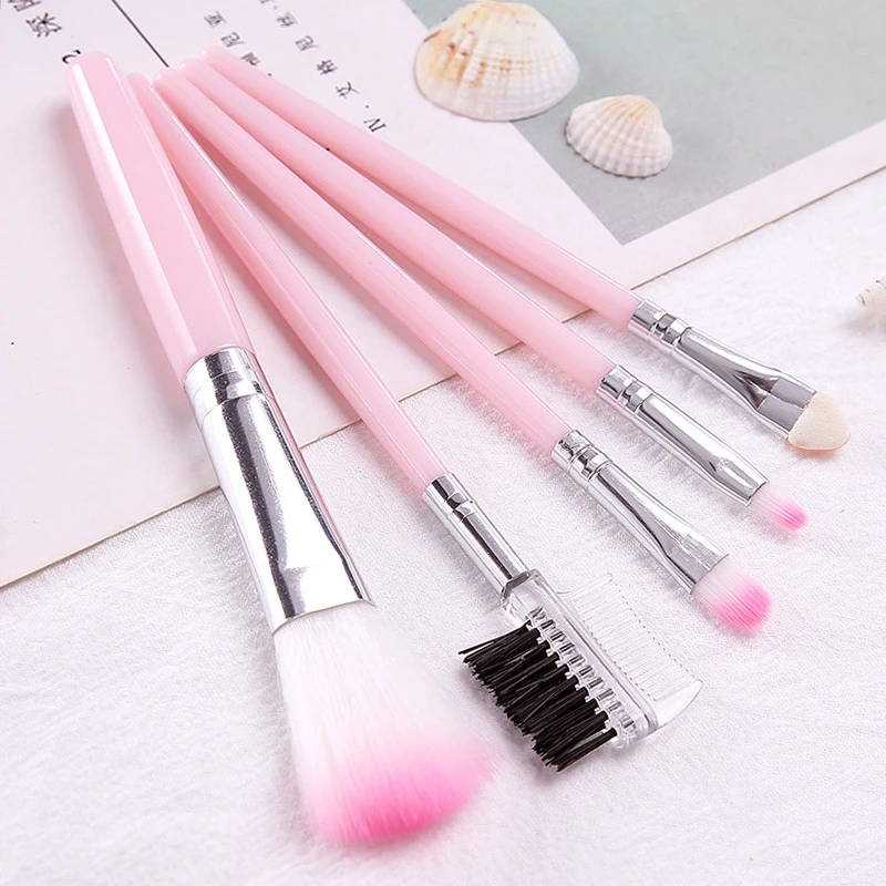 五支装眼影刷化妆刷套装腮红刷眼影柔软便携美妆工具化妆刷子平价