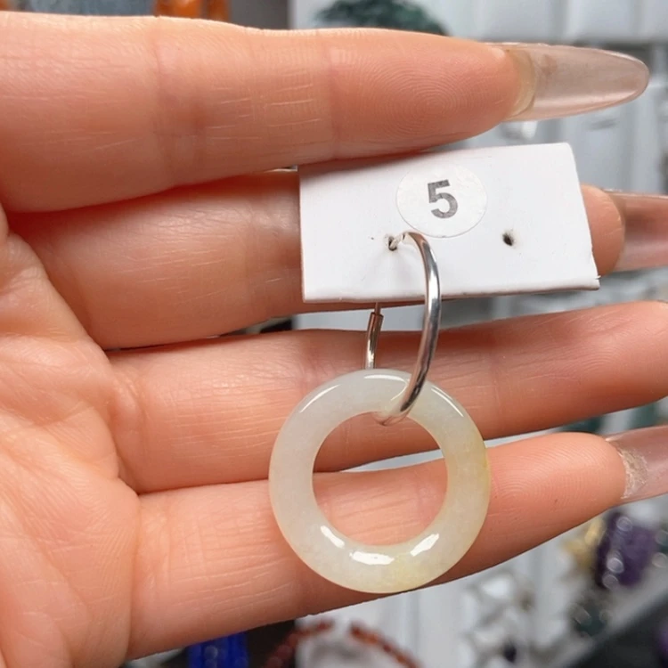 【闪购商品】翡翠耳饰银S925镶嵌墨**凉优化