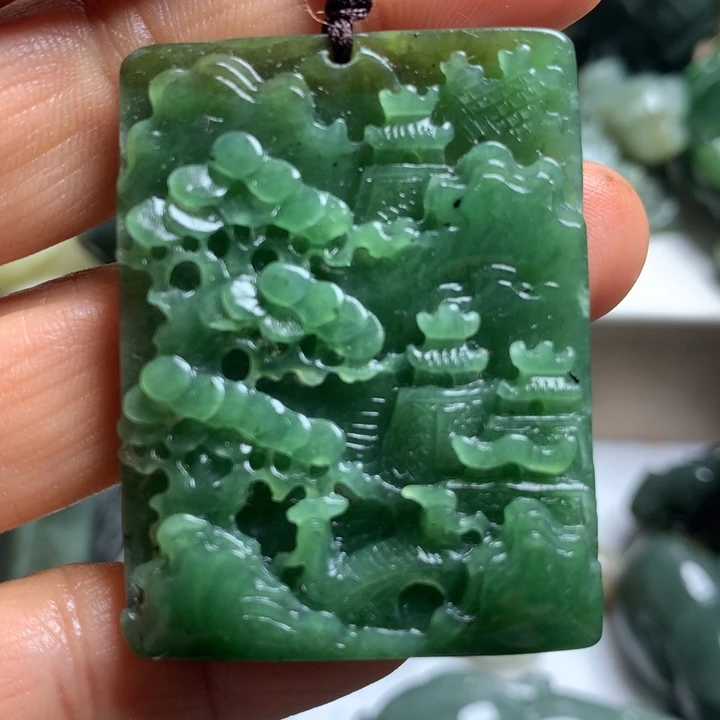 和田玉未镶嵌颈饰