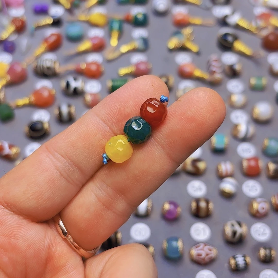 玛瑙/玉髓隔珠未镶嵌