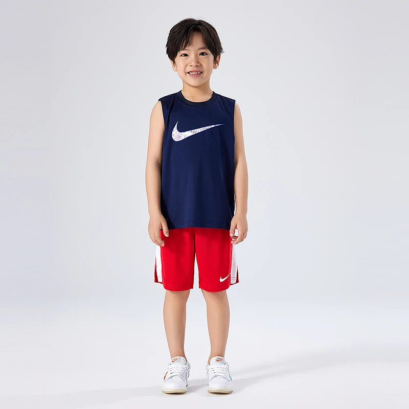 Nike耐克儿童童装夏季男童运动背心套装NKB-MU-J554