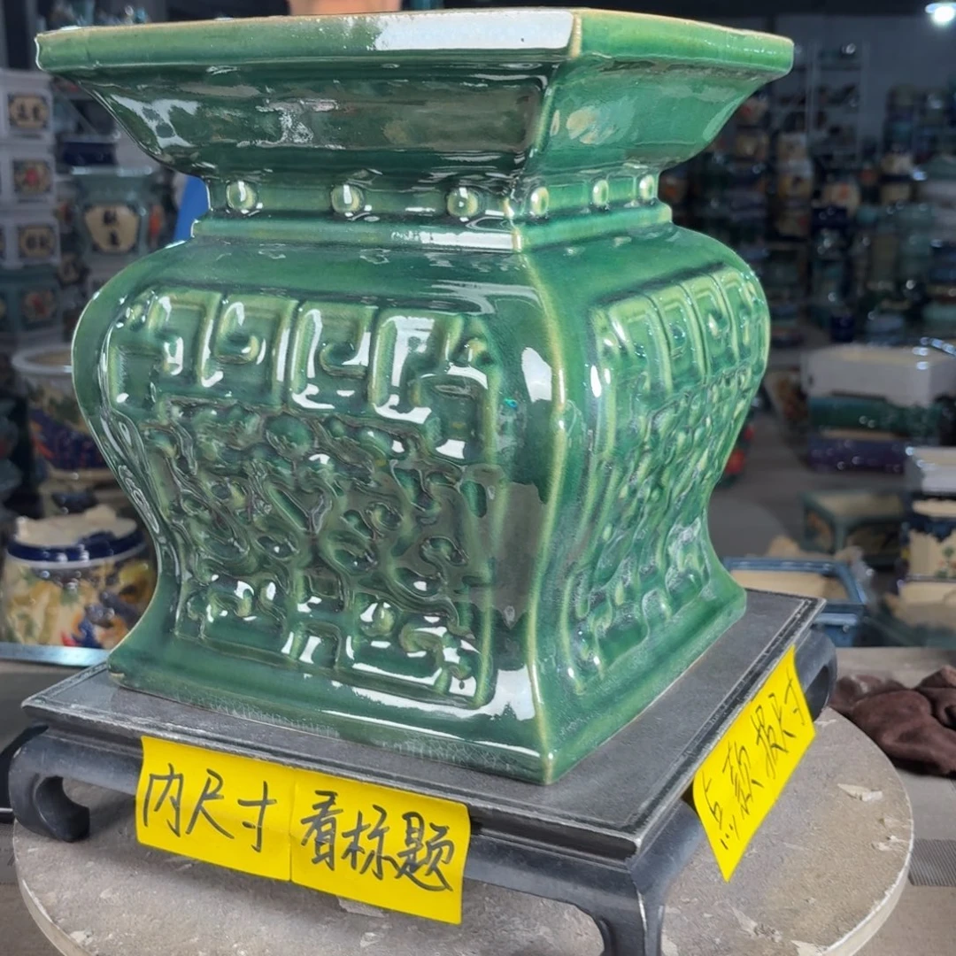 一风堂石湾花盆 面25高30高温裂气孔