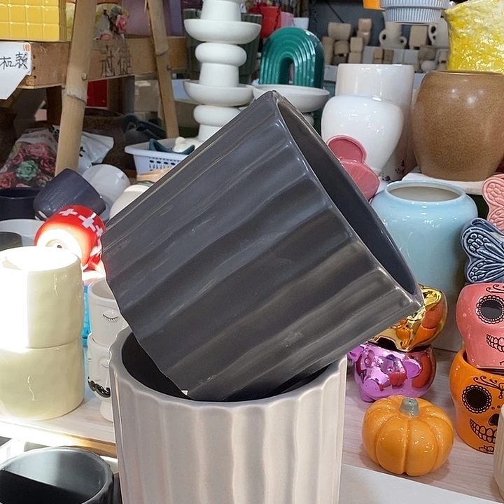 摆件陶陶盆有孔 瑕疵介意勿拍