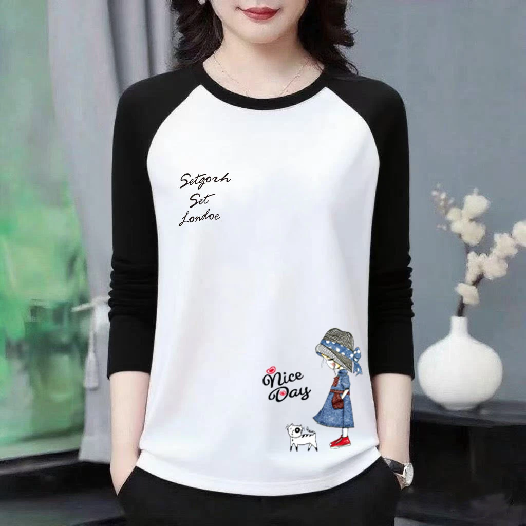 100%纯棉卫衣春秋款女新款洋气宽松显瘦拼接撞色长袖上衣外穿秋衣