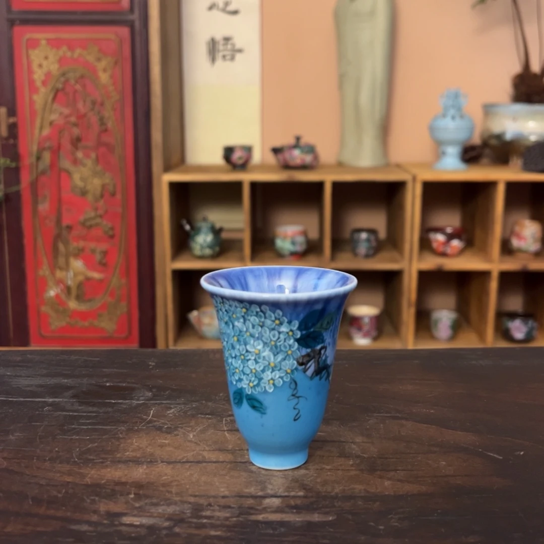 柴烧纯手工手绘陶瓷
