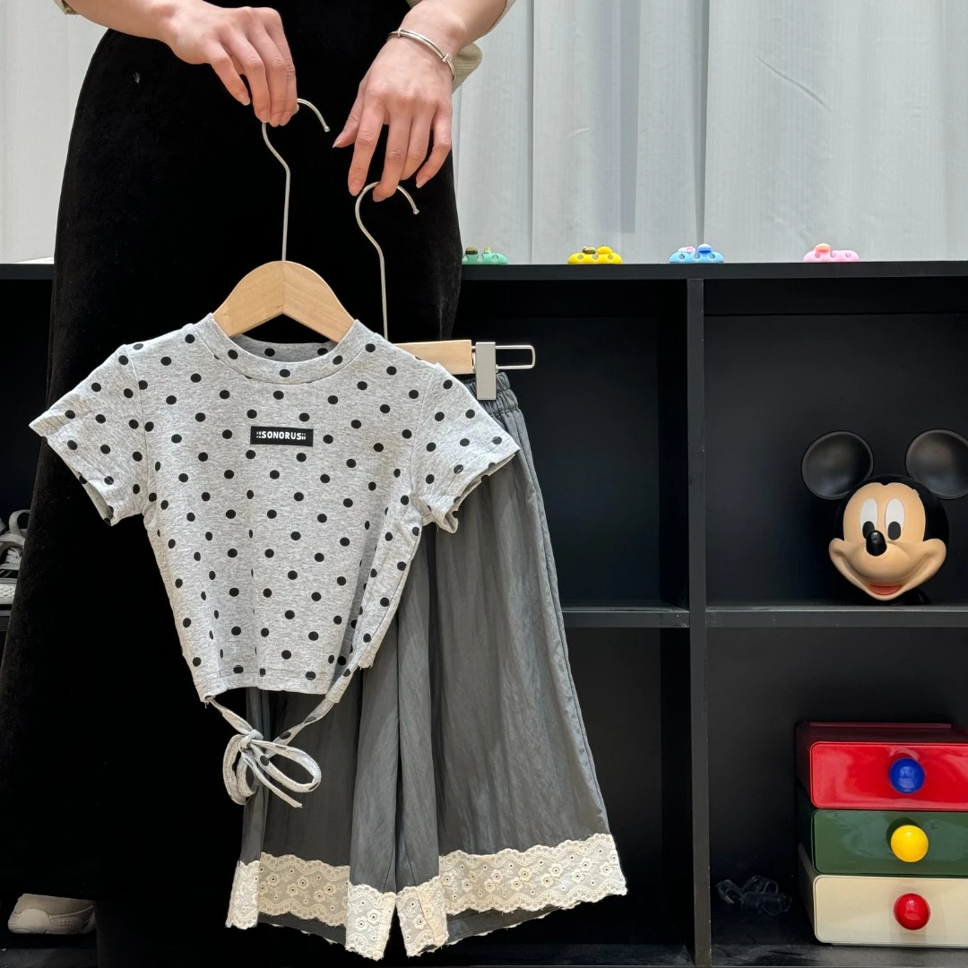 女童套装夏季儿童宝宝长裤背心洋气两件套时尚薄款韩版夏装阔腿裤