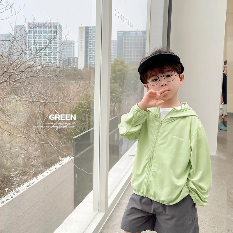 【舒适秋装】X3718男童防晒衣外套春装春秋款薄款休闲上衣男童外套