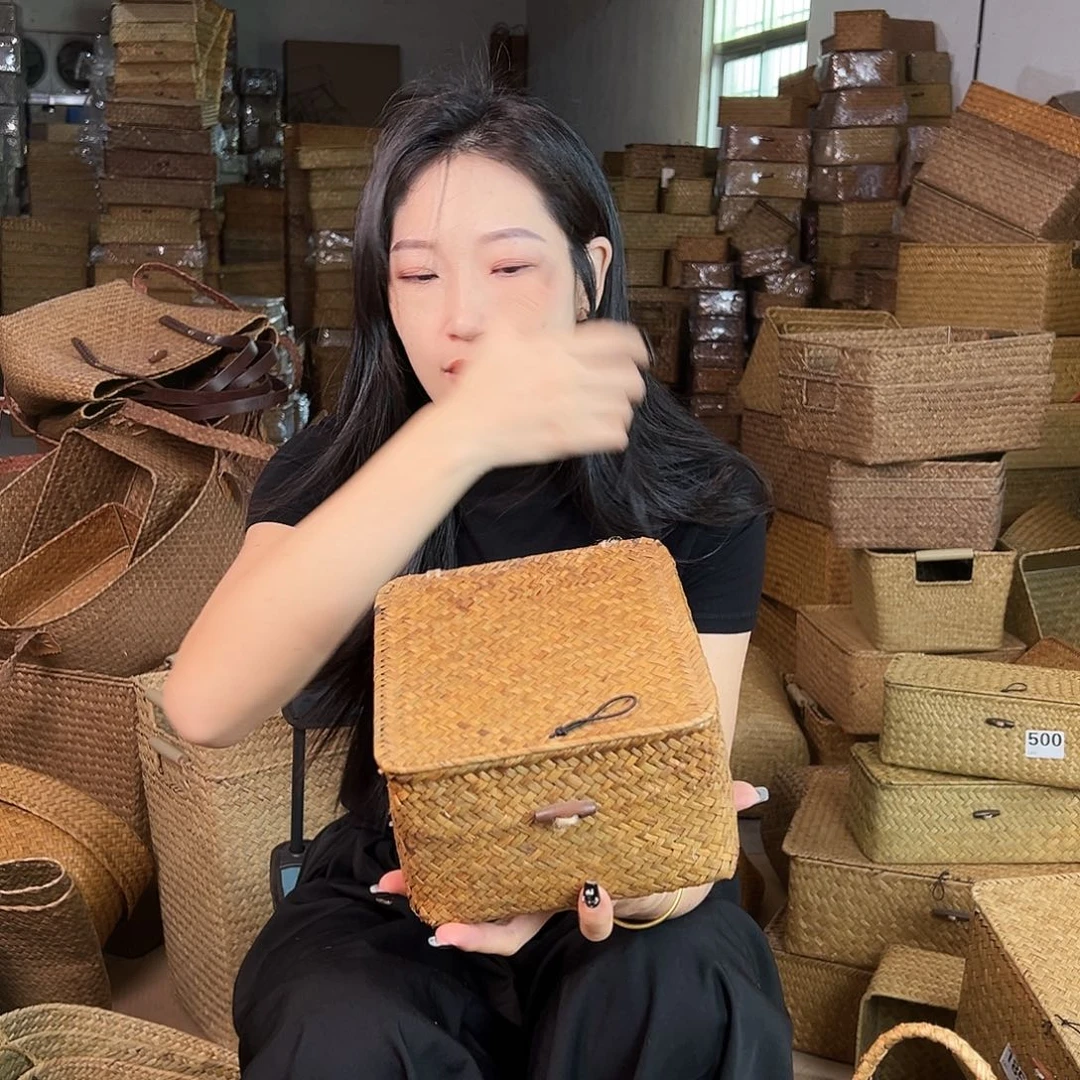 草编包/草编收纳盒微瑕疵