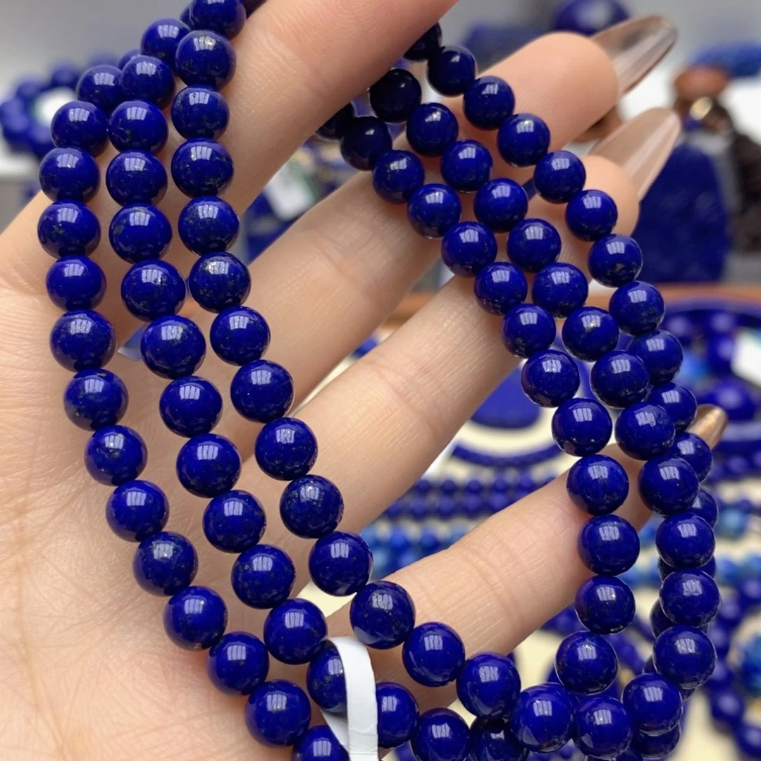 青金石未镶嵌手链6mm108