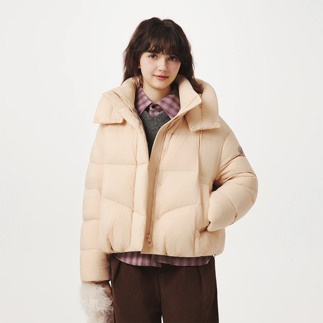 【交个朋友专属】坦博尔女款量感泡芙廓形羽绒服TB5530330Z