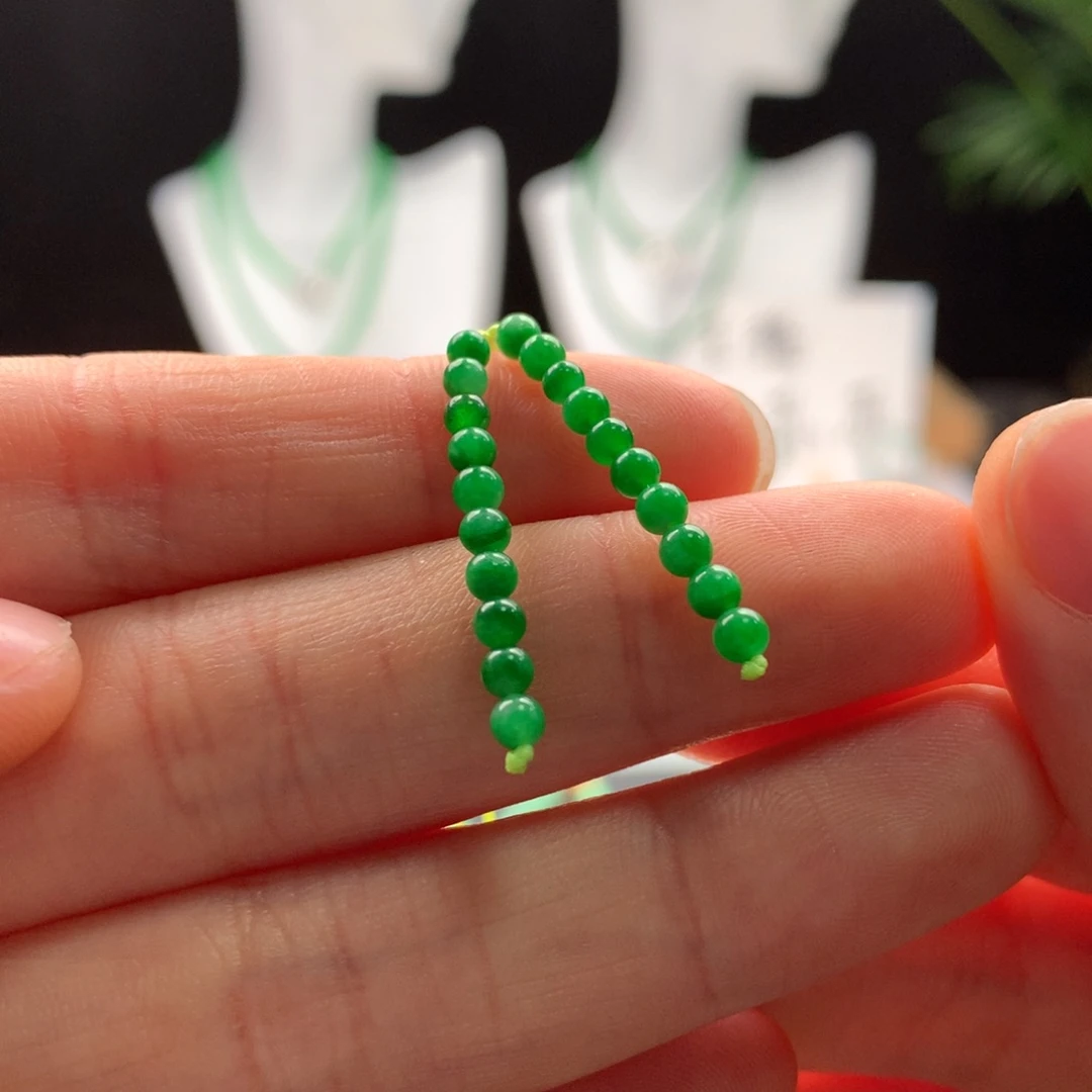 翡翠手链未镶嵌天然缅甸A货翡翠