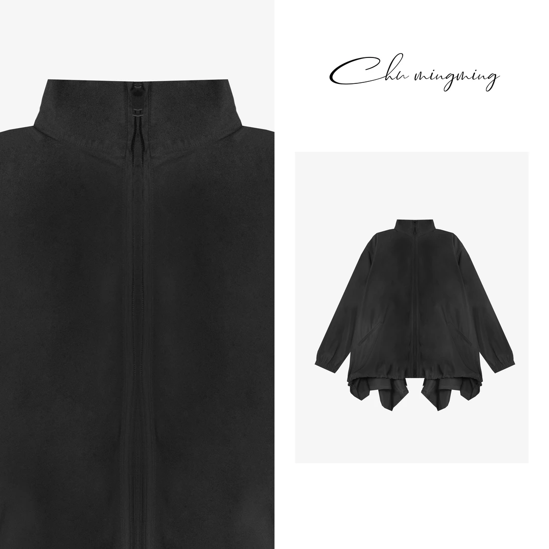【CHU/2024SSNEW】原创设计《云雾》时尚休闲简约纯色斗篷外套UU05